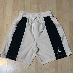 Jordan Men's Black and White Athletic Shorts